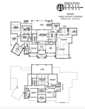 The Austin Floor Plan Full
