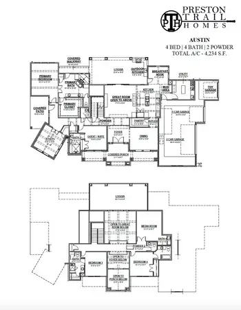 The Austin Floor Plan Full