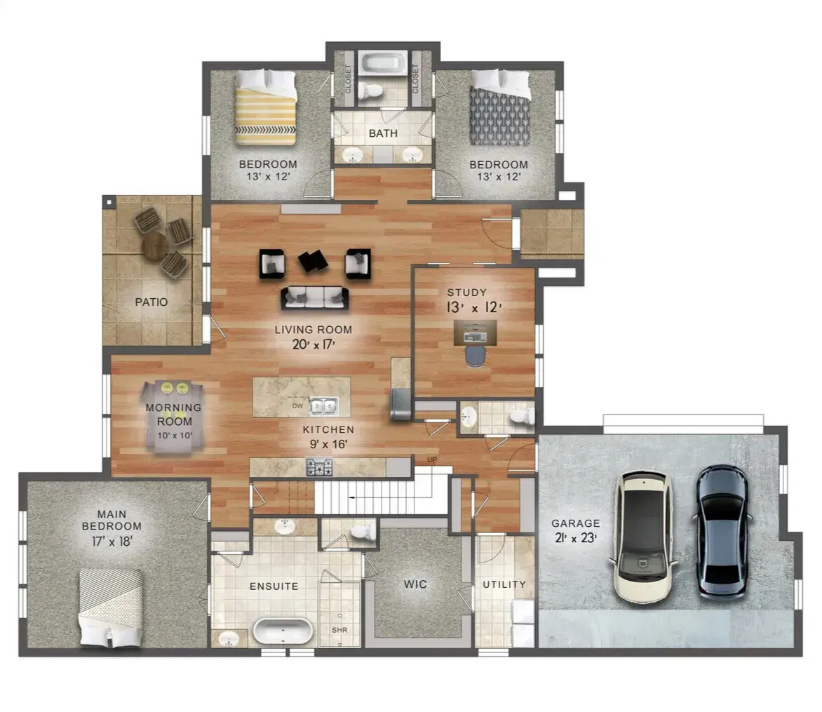 The plano - First floor