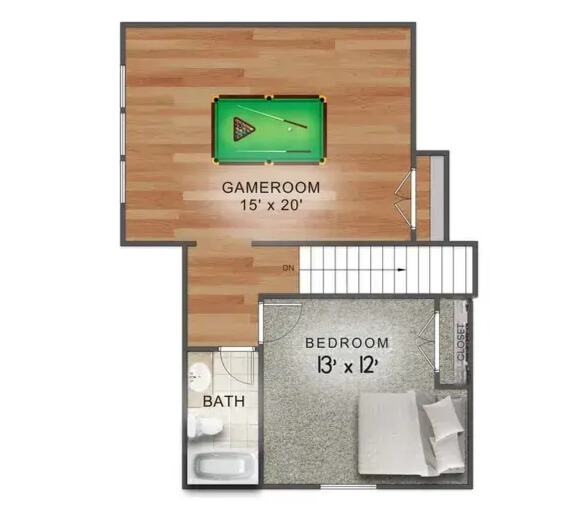 The plano - second floor